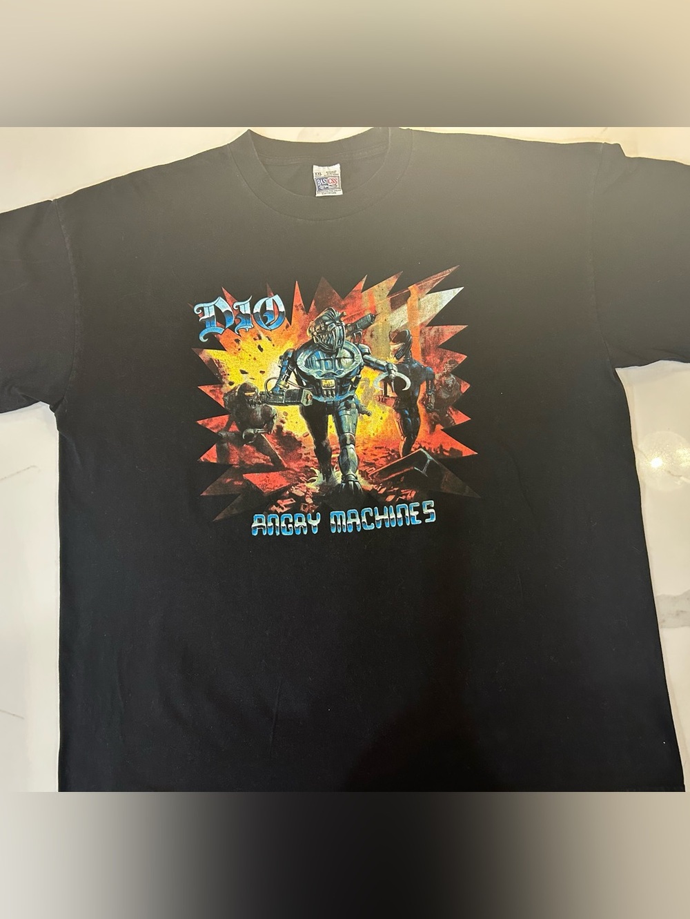 Vintage 1996 DIO Angry Machines BASICSS Tour T-Shirt XXL 90’s Heavy Metal